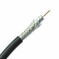 Swe-Tech 3C Direct Burial/Outdoor rated Bulk RG6U Coaxial Cable, Black, 18 AWG, 3 GHz, Spool, 1000 foot FWT10X4-622NH